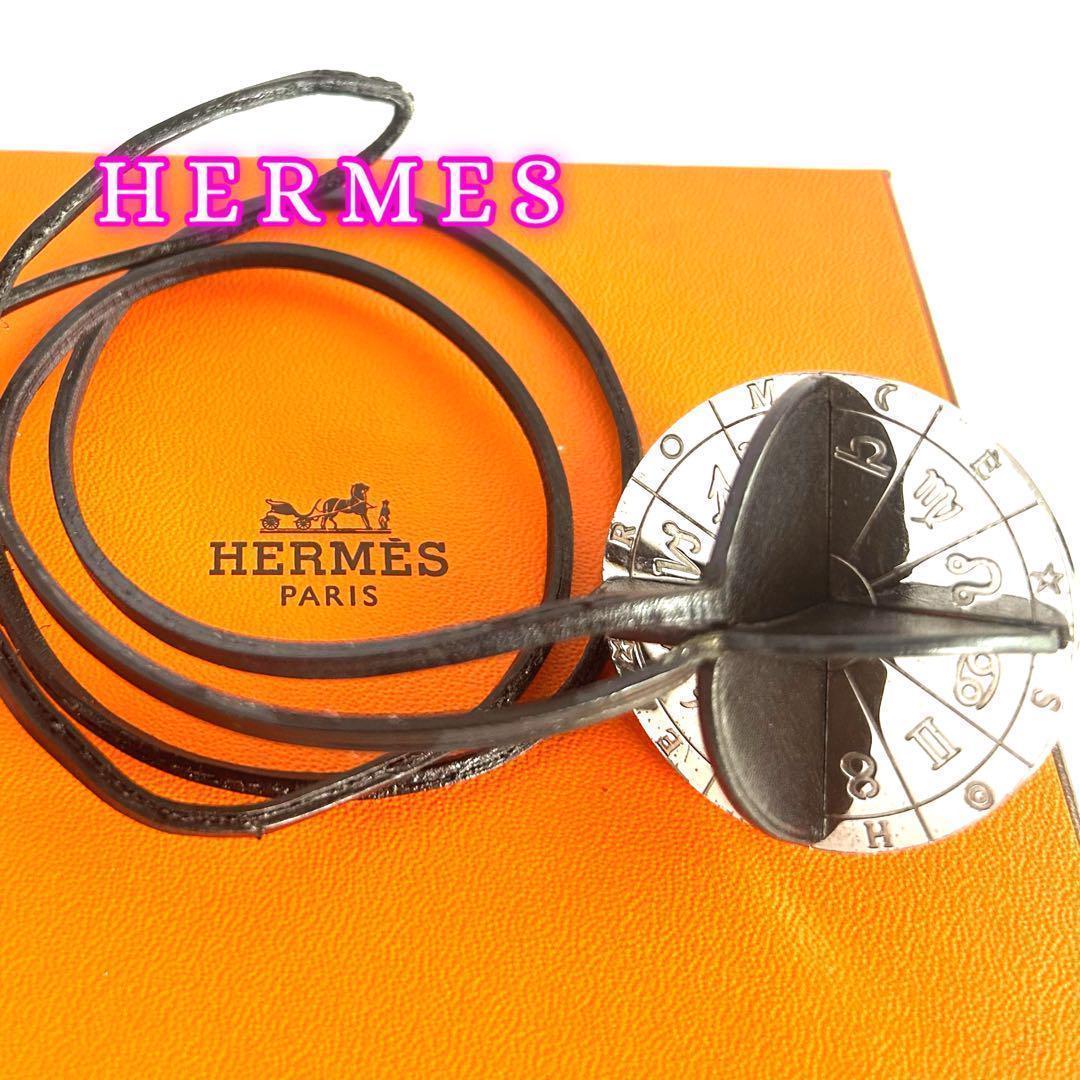 希少 HERMESエルメス カレンカ ネックレス シルバー ペンダント 星座