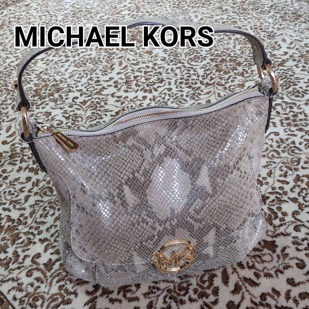 MICHAEL K0RS マイケルコース パイソン ハンドバッグ MICHAEL K0RS マイケルコース パイソン ハンドバッグ