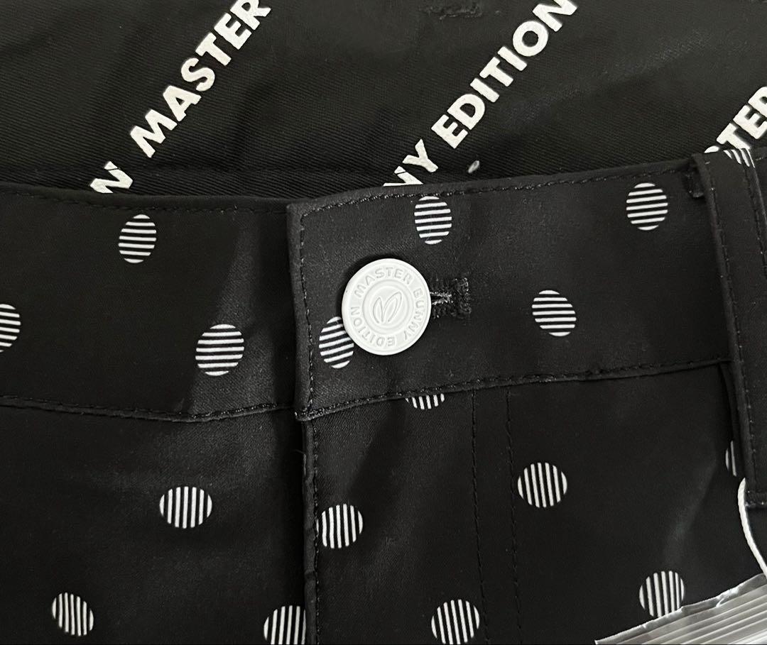 本当に信頼出来る商品 新品 ストレッチパンツ ドット柄 マスターバニー パーリーゲイツ メンズウェア