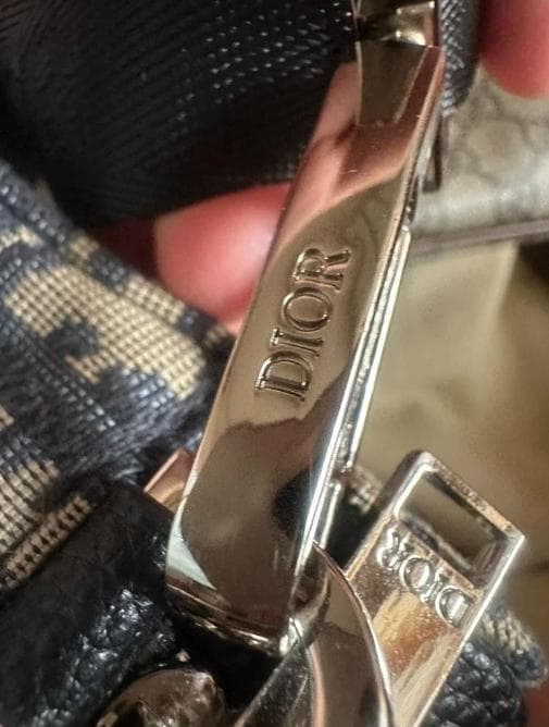 極美品Dior ショルダーバッグ ネイビー/ベージュ