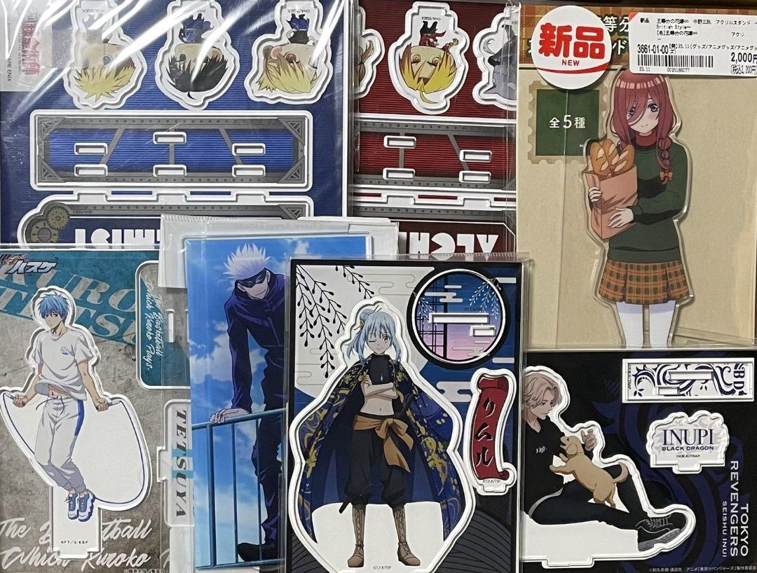缶バッジ　アクリルスタンド　銀魂　ガチアクタ　推しの子 呪術廻戦　リボーン