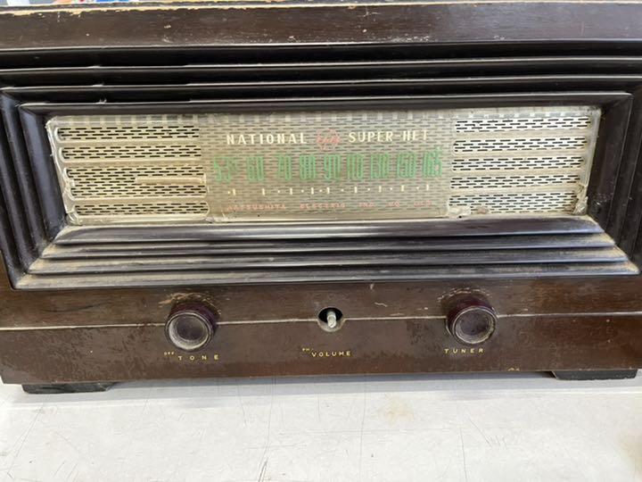 ナショナル ns-200真空管ラジオ アンティーク
