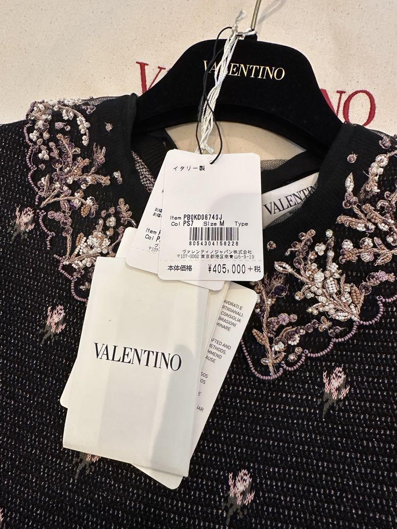 VALENTINO 「バンボリーナ」ビーズレース襟ワンピースM ワンピース VALENTINO 「バンボリーナ」ビーズレース襟ワンピースM ワンピース