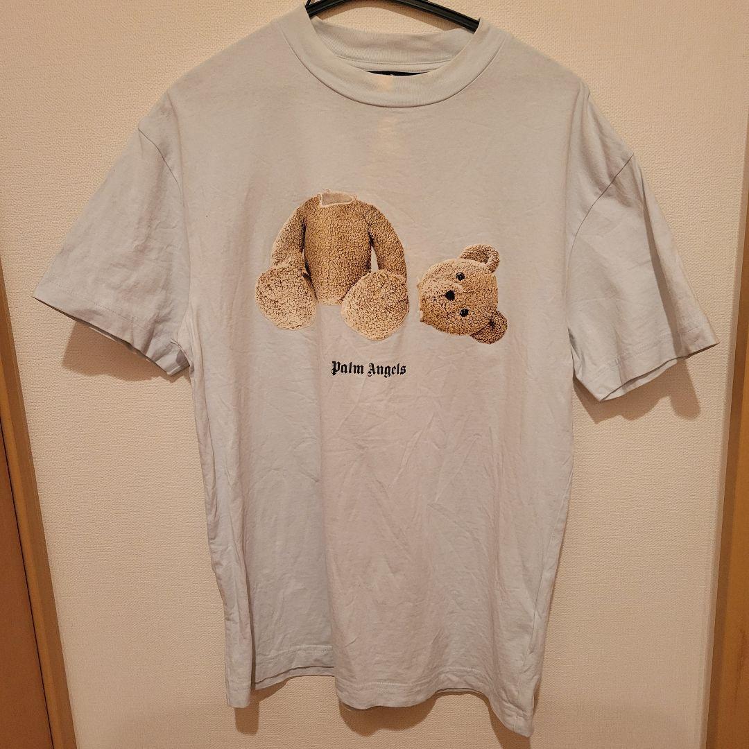 Palm Angels ぬいぐるみプリント 薄い水色 Tシャツ S 正規品