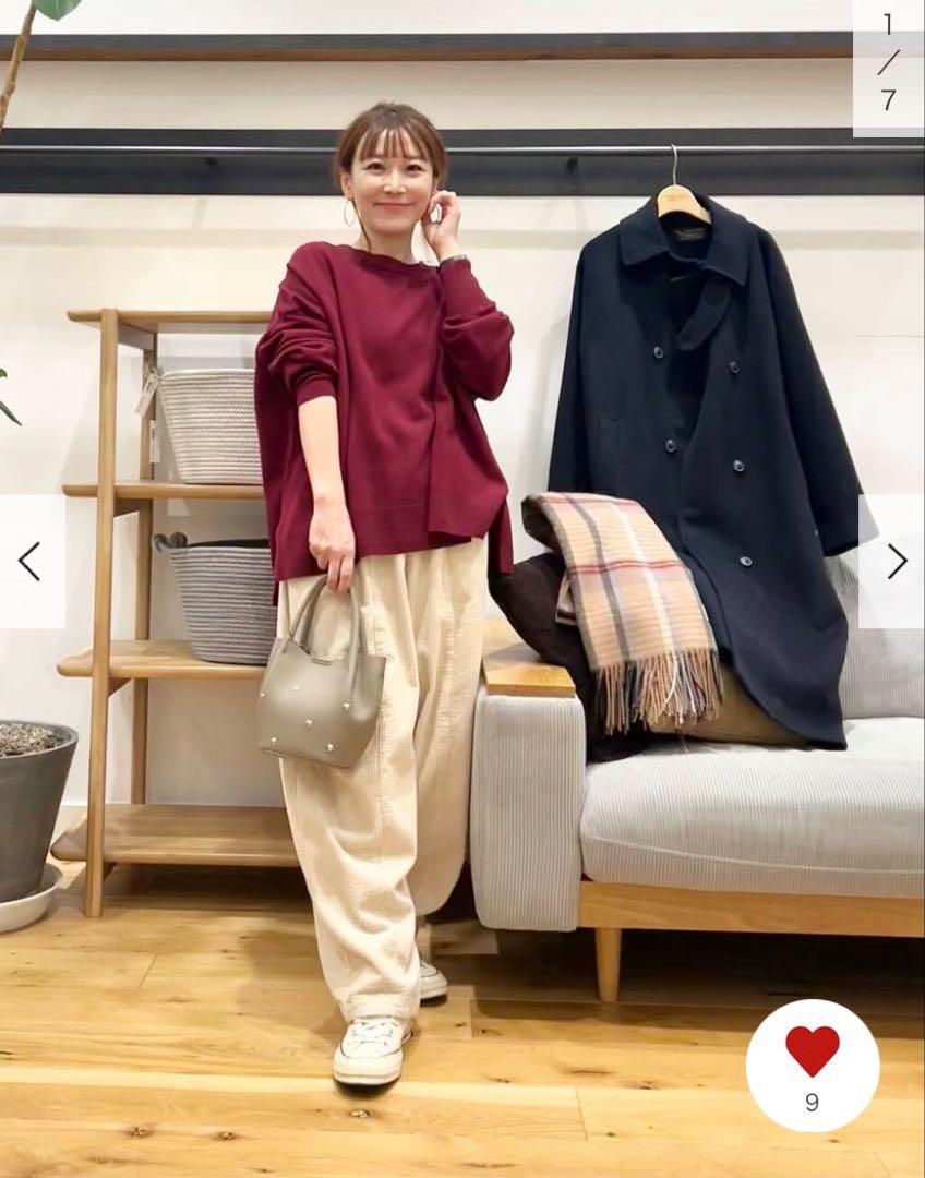 かぐれ コーデュロイボリュームパンツ