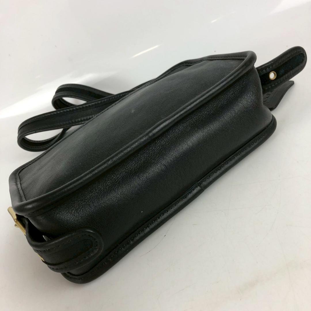 COACH コーチ ショルダーバッグ シグネチャー レザー ブラック