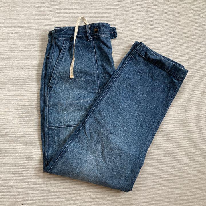 デニム/ジーンズ 45rpm デニム ジーンズ 32インチ 特価セールコーナー 【Edwina pants denim wide damage Horl】 デニム/ジーンズ