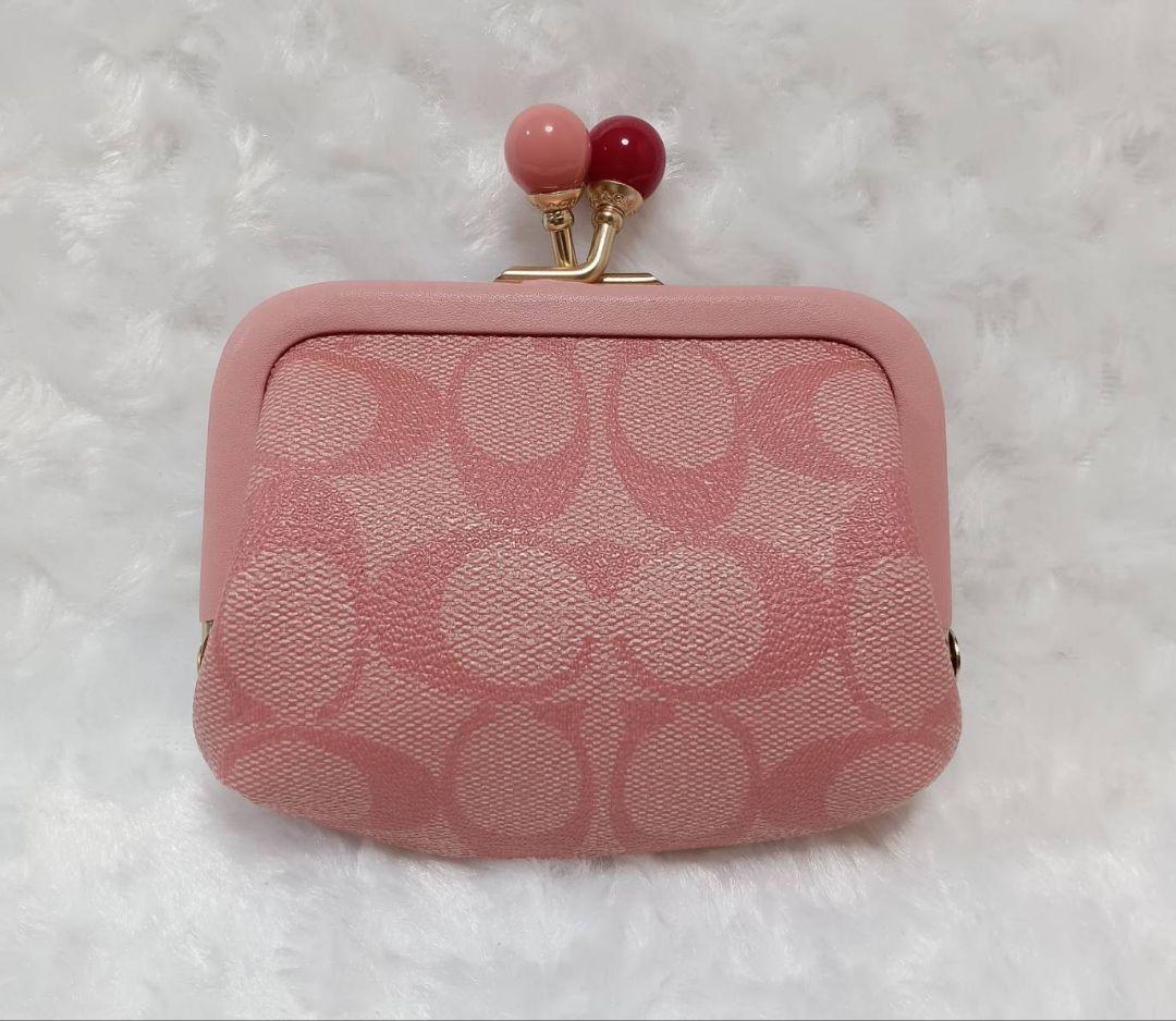 COACH　がま口　 ピンク