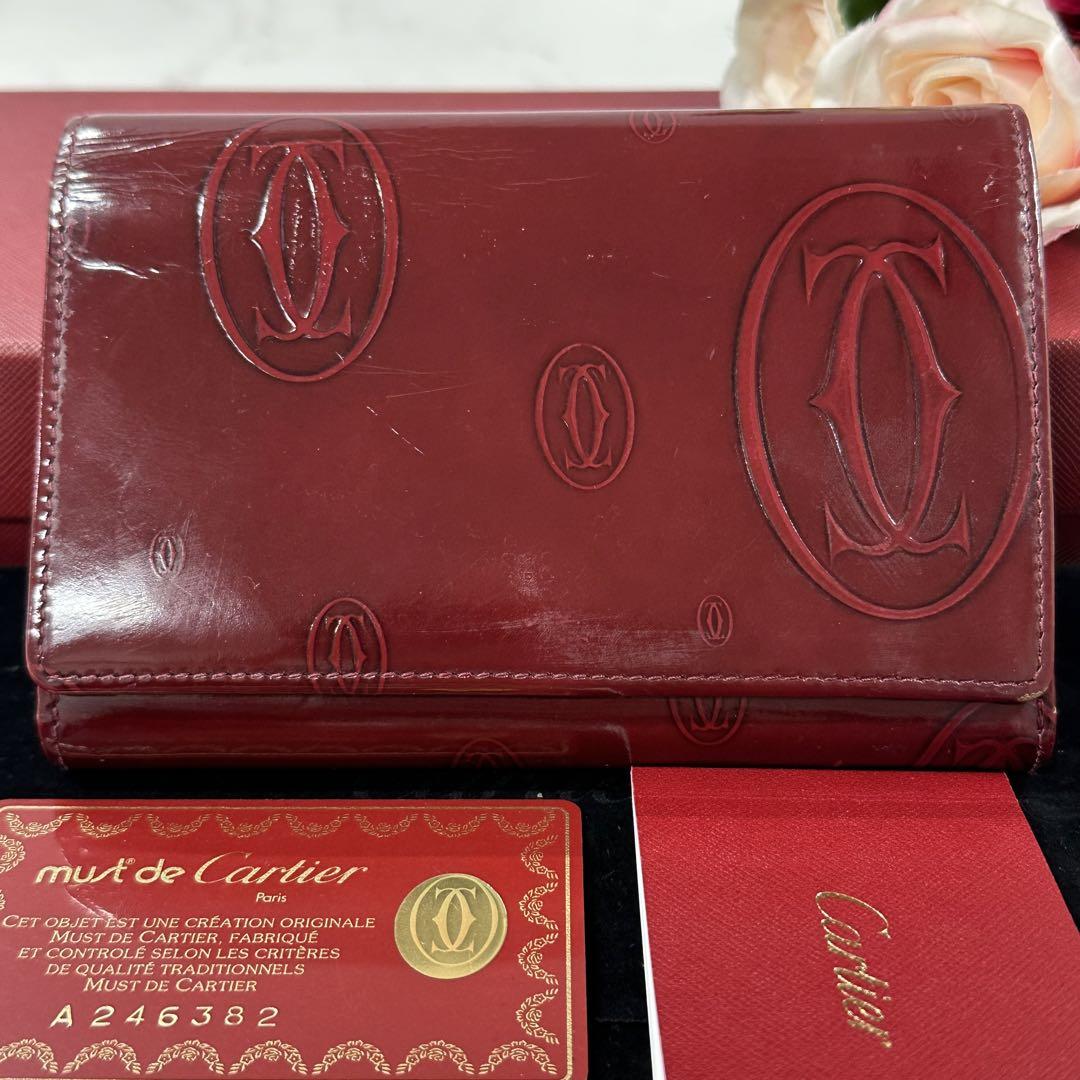 新品同様‼️ カルティエ　Cartier 財布　折り財布　ハッピーバースデー小物