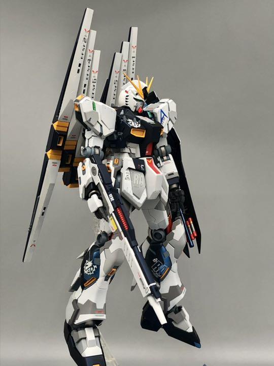 MG 100 νガンダム つや消し塗装 完成品