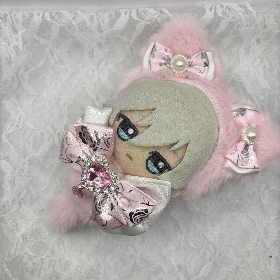ぬい服 ちびぐるみ 10cm-12cmサイズ ネコ耳 ピンク - メルカリ
