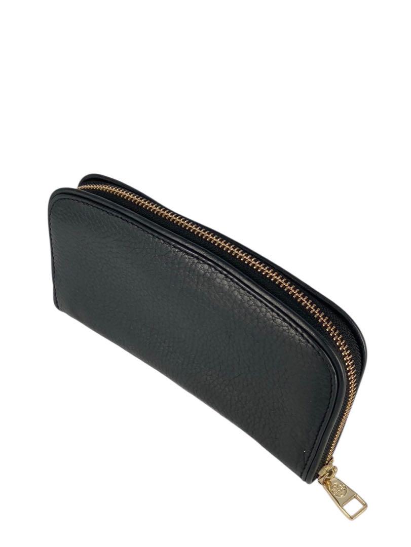 『美品』TORY BURCH ブラックレザー長財布