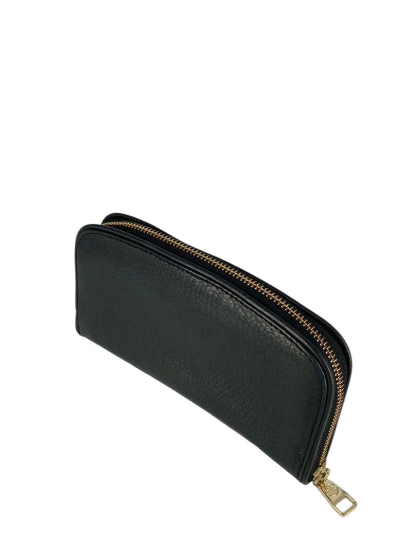 『美品』TORY BURCH ブラックレザー長財布