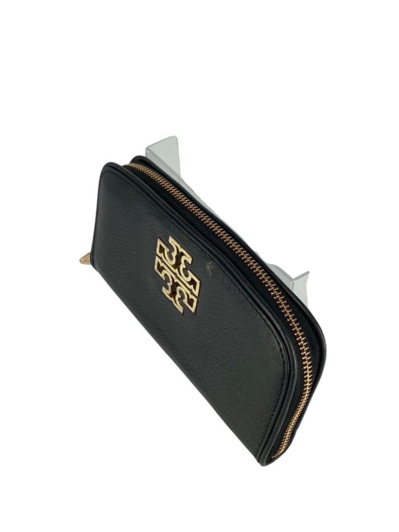 『美品』TORY BURCH ブラックレザー長財布