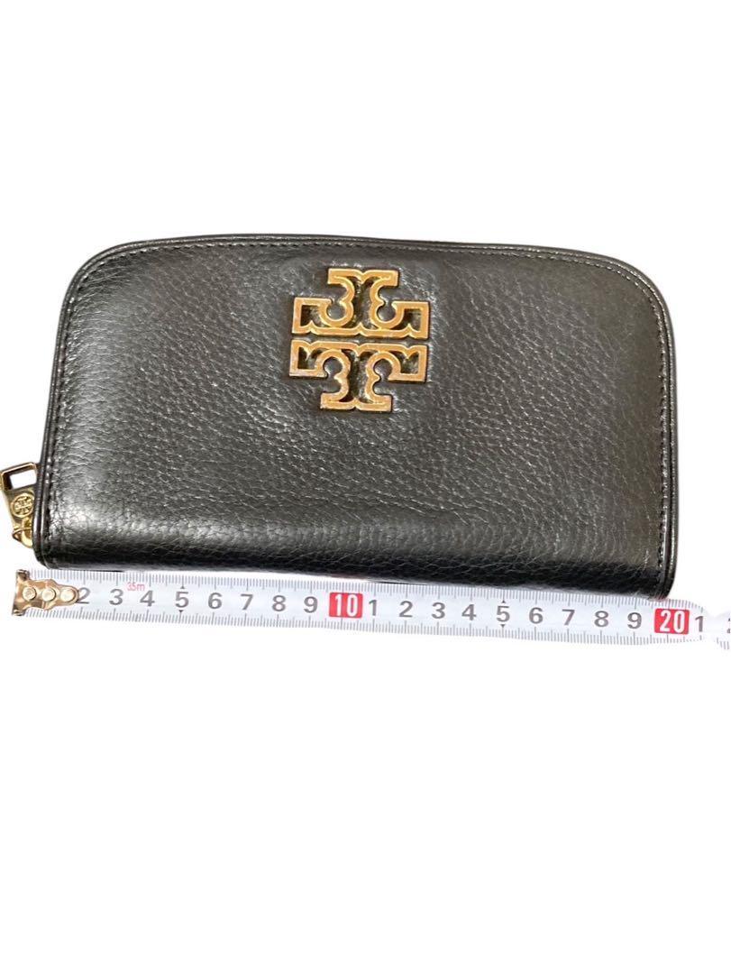 『美品』TORY BURCH ブラックレザー長財布
