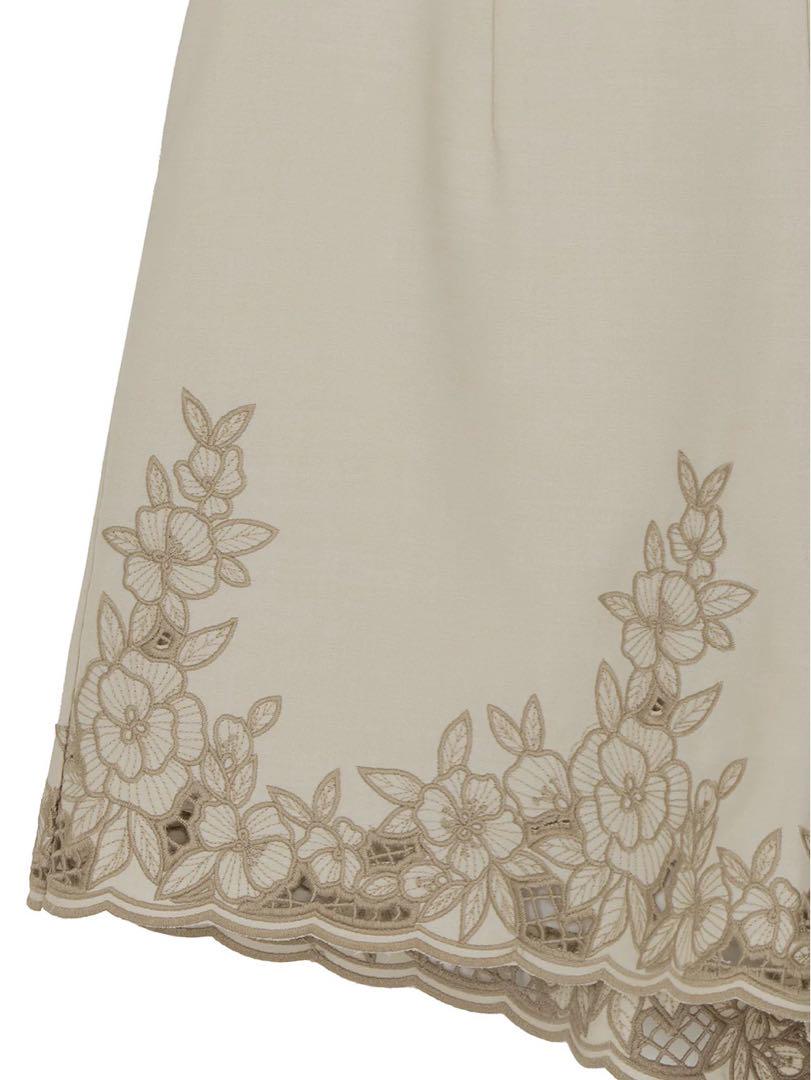 パンツ Ameri MEDI LACE EMBROIDERY SHORT PANTS
