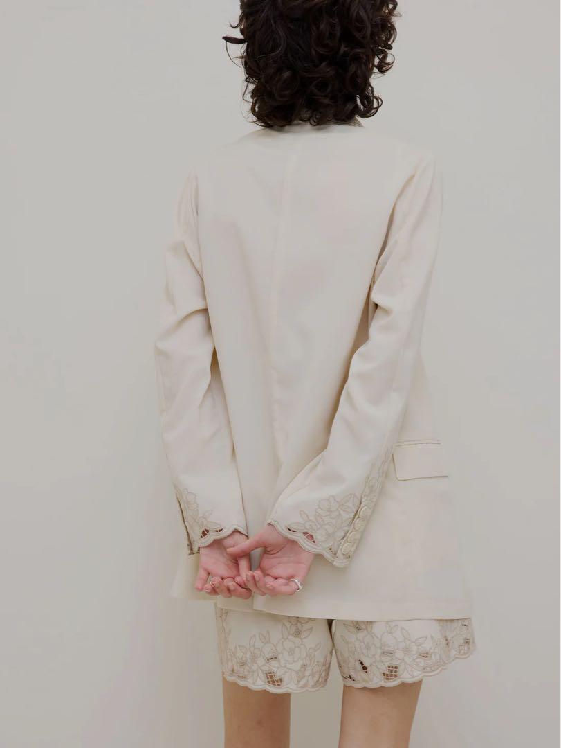 パンツ Ameri MEDI LACE EMBROIDERY SHORT PANTS