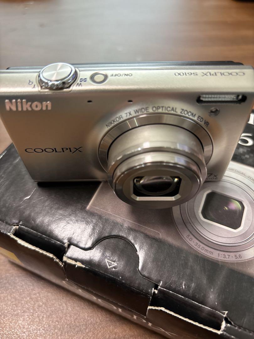 NikonデジタルカメラCOOLPIX S6100 シルバー 動作確認済み