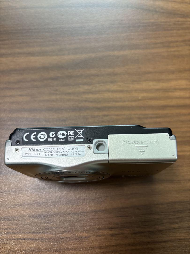 NikonデジタルカメラCOOLPIX S6100 シルバー 動作確認済み