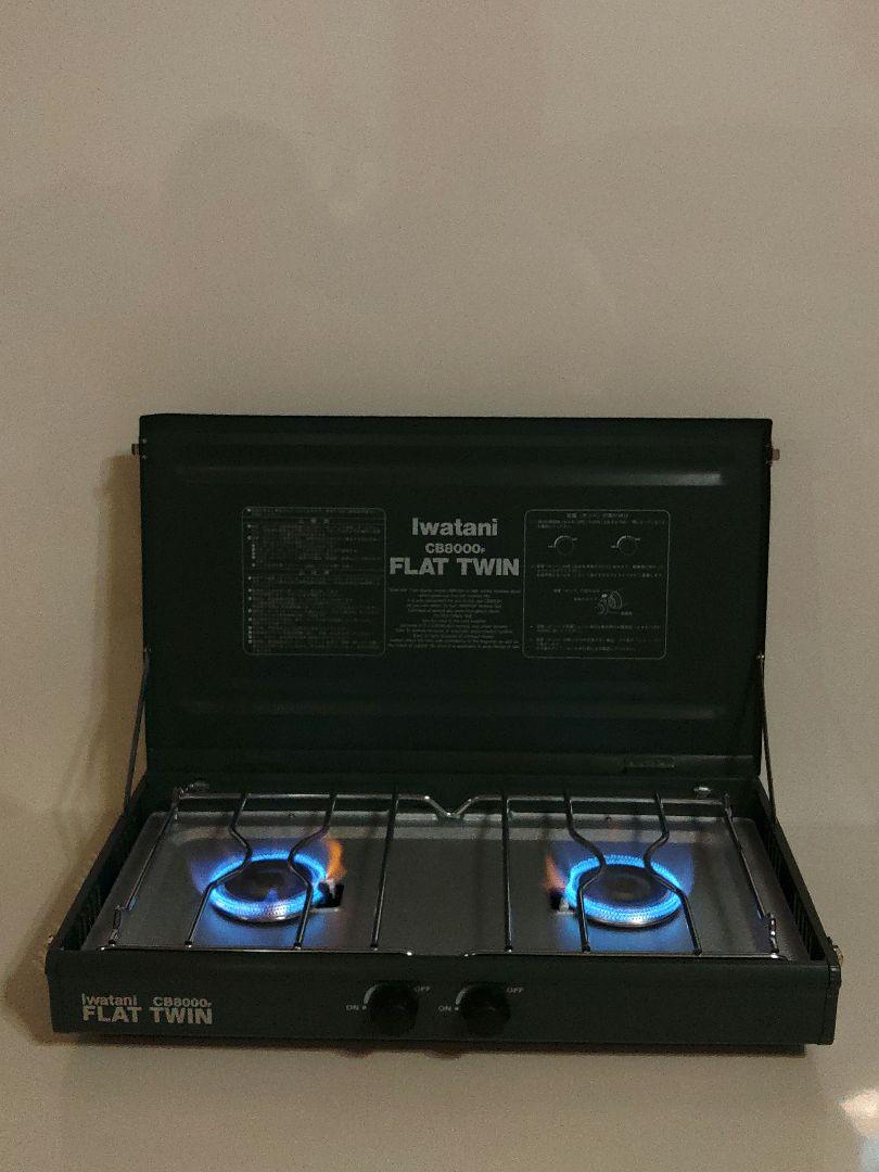 未使用品 Iwatani イワタニ FLAT TWIN CB8000F着火確認済
