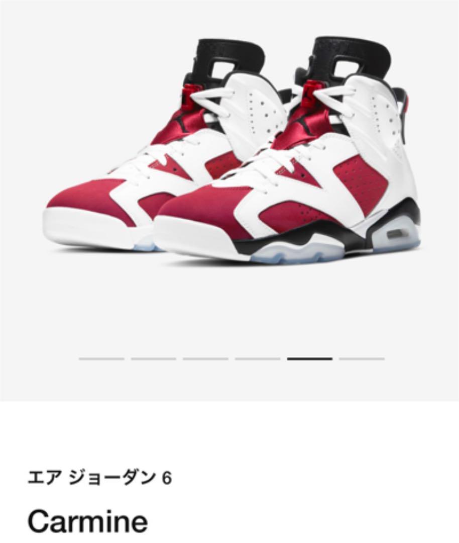 大人気2022 新品 NIKE ナイキ エアジョーダン6 カーマイン 29.0cm kFH1T-m78402178835 通販高評価