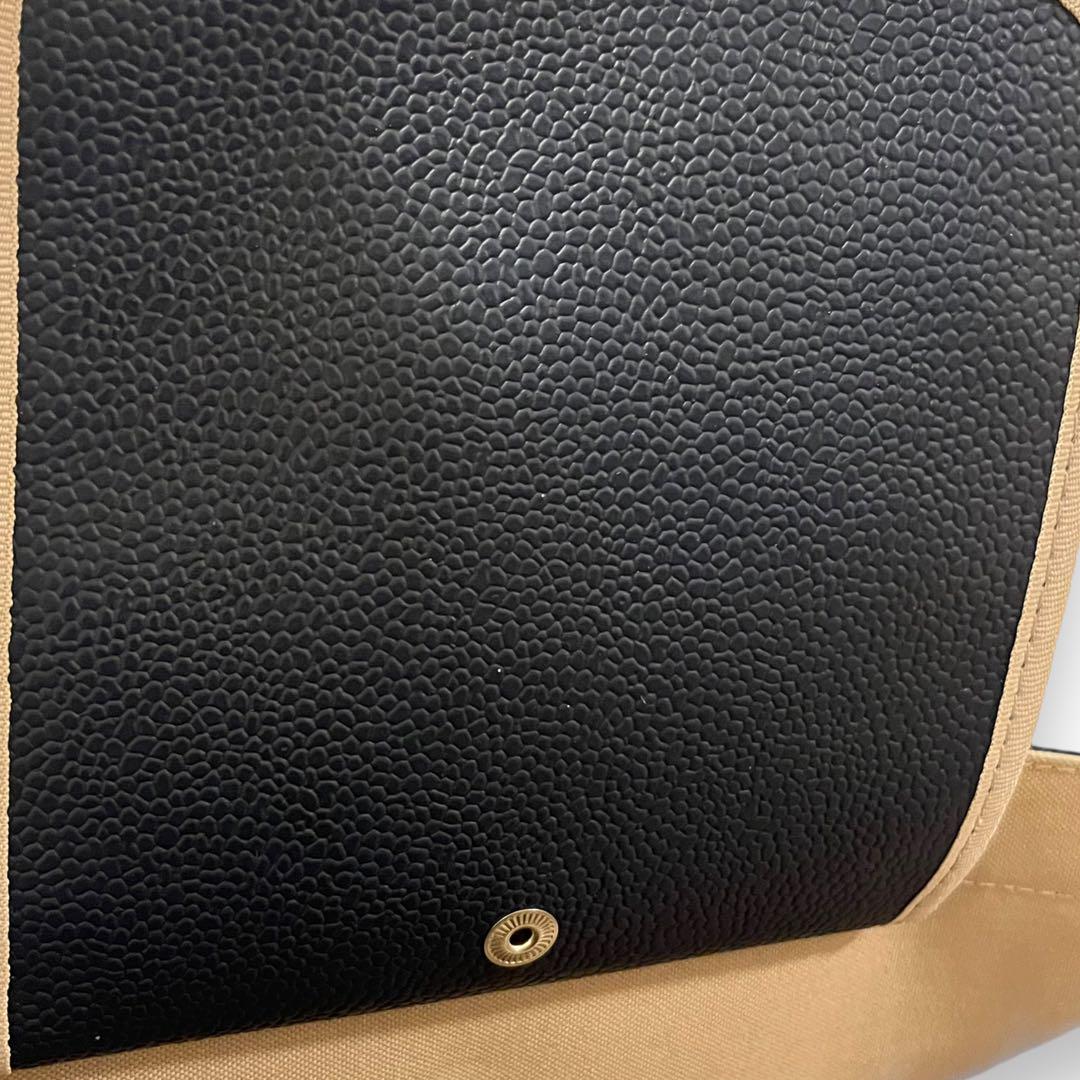 美品 近年 エルベシャプリエ 707GP ネイビー Mサイズ ハンドバッグ 画像10