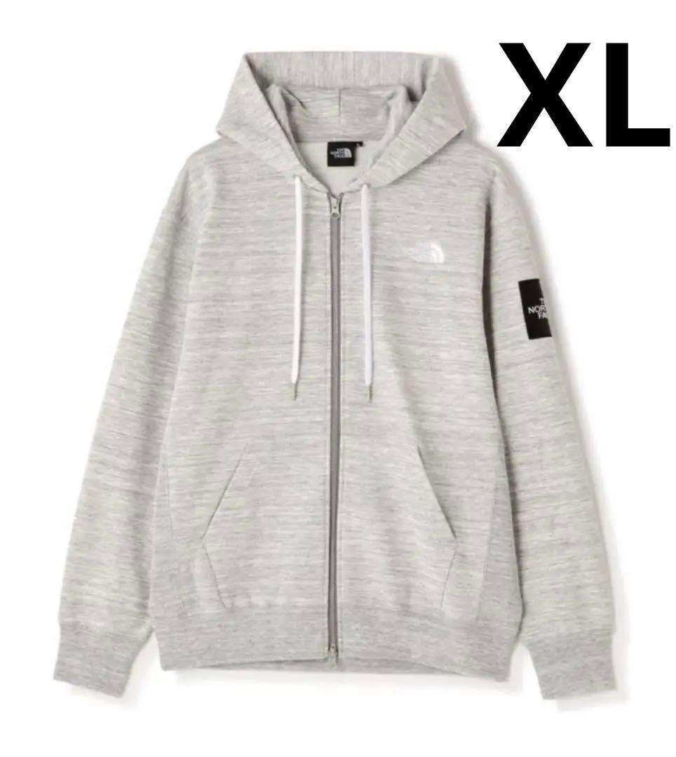 ザノースフェイス　スクエアロゴフルジップ NT12335 ミックスグレー XL