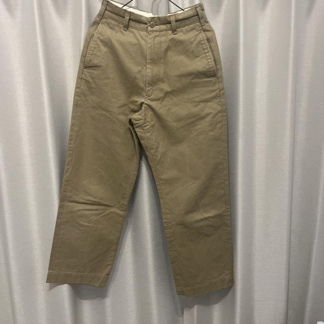 Shinozne ハイウエストチノパンツ　ベージュ