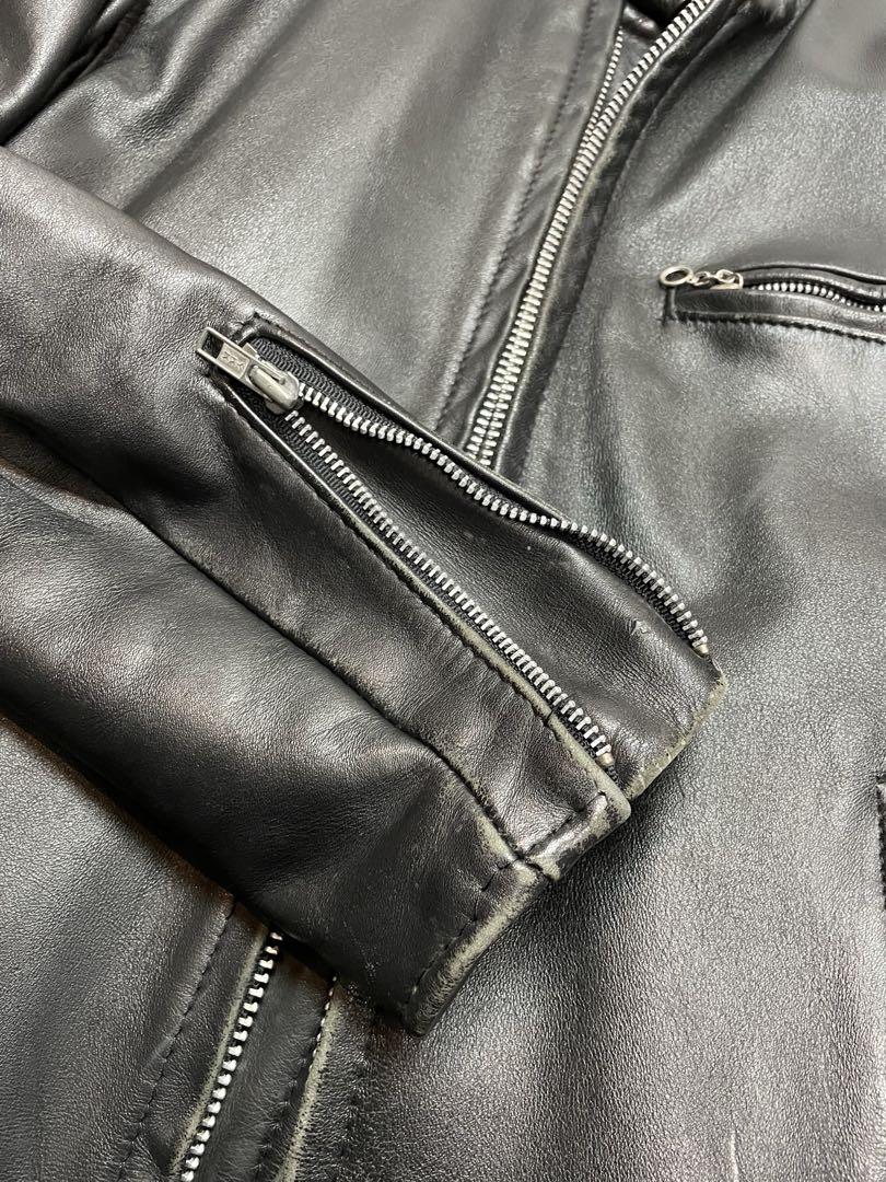 Schott レザー ライダースジャケット 36 ボアライナー付き