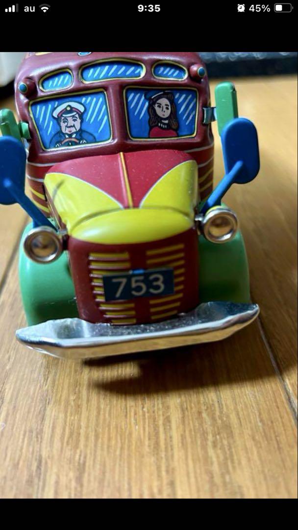 FRICTION POWERD BONNET BUS ブリキ製ボンネットバス