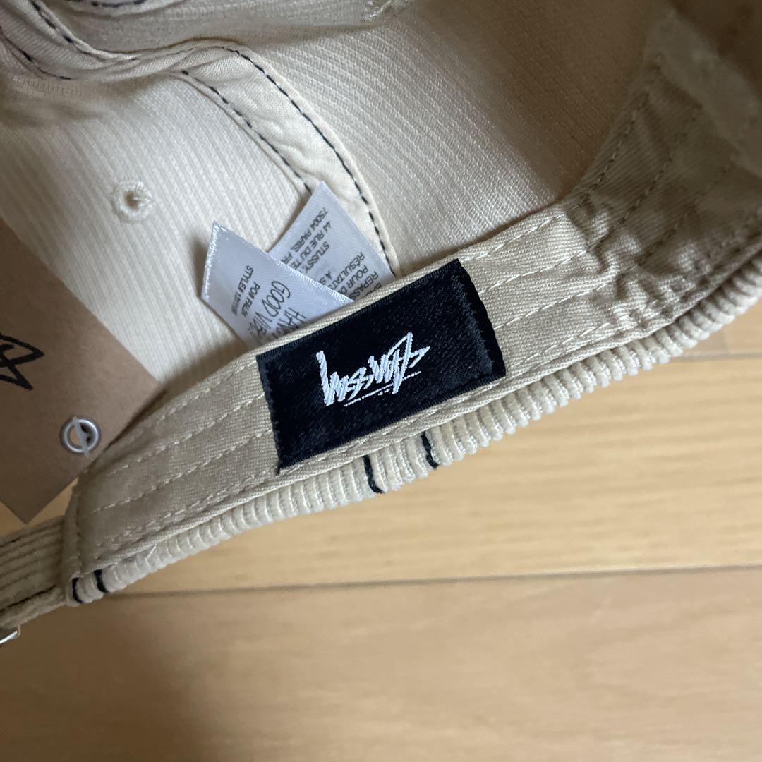 帽子 STUSSY LP SS LINK STITCH STRAPBACK CREAM