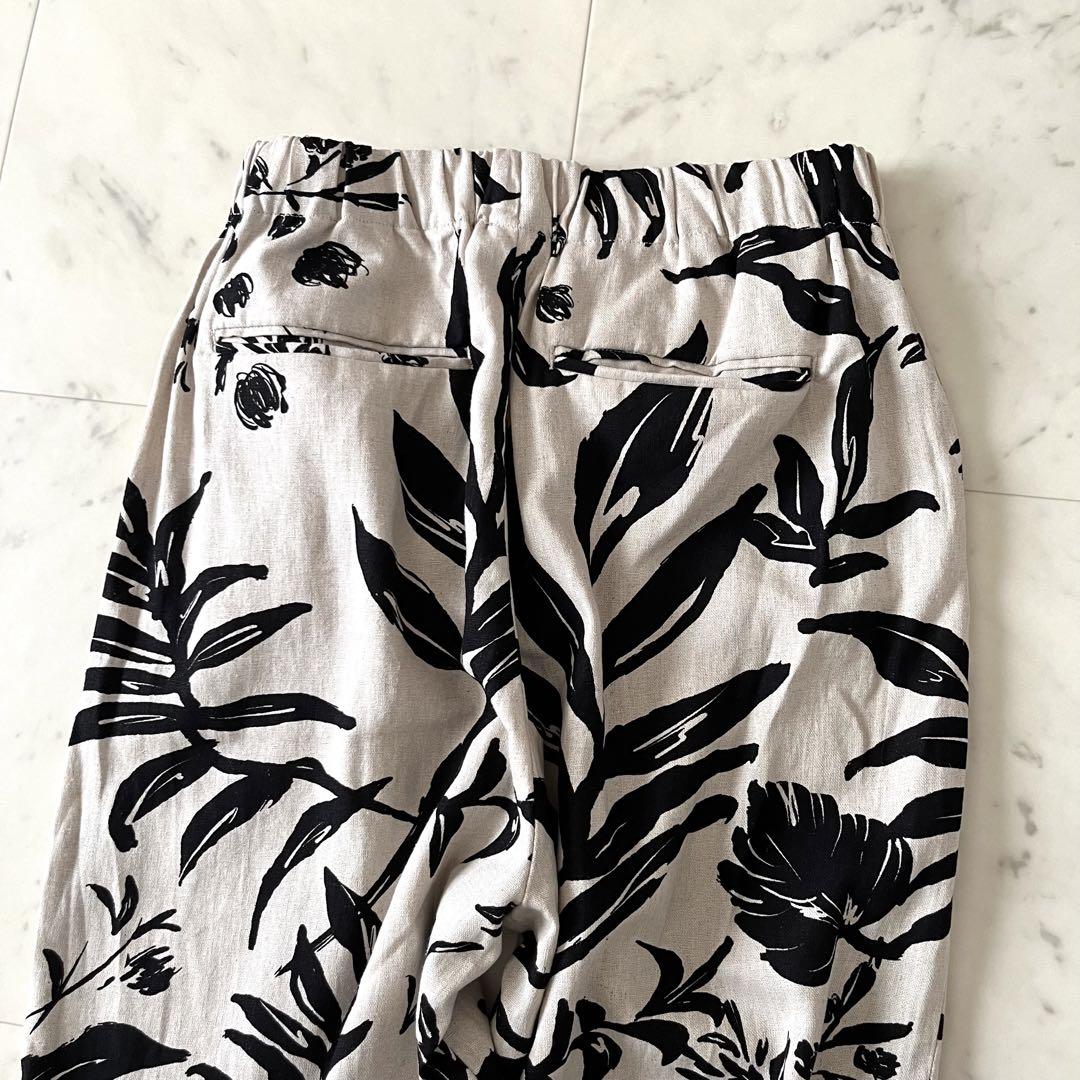 【リピーター様価格】24SS＊ドアーズ リネンレーヨンリーフプリントパンツ