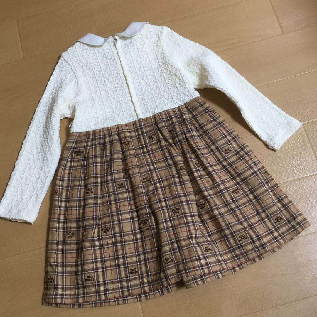 ★☆ミキハウス　ベアワンピース　フォーマル　卒園　入園　100サイズ