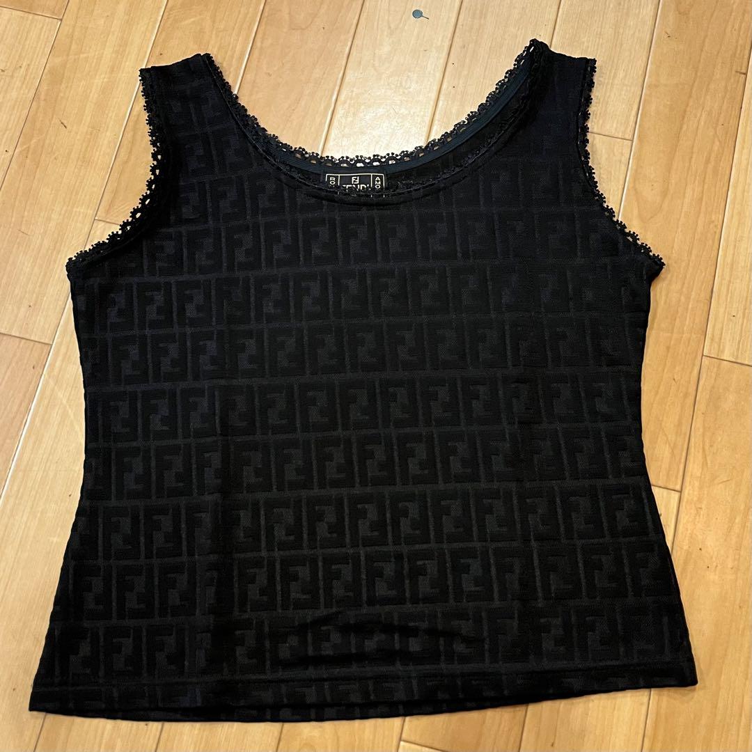 FENDI フェンディ ズッカ柄  ノースリーブ トップス