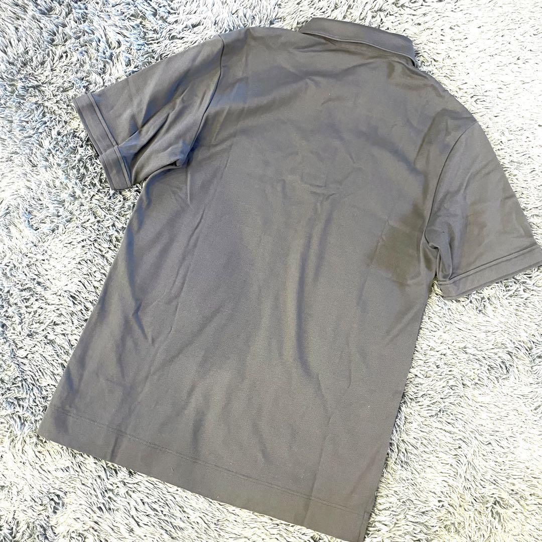 【美品】ブラックレーベルクレストブリッジ ポロシャツ チェック グレー コットン