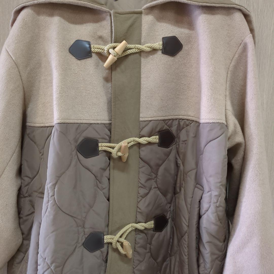 【美品】boutique ordinary ダッフルコート サイドスリット付 秋 boutique ordinary ダッフルコート サイドスリット付
