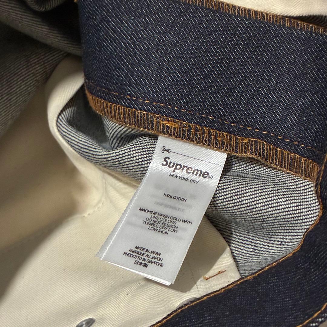 新品30／Supreme Baggy Selvedge Jean Indigo