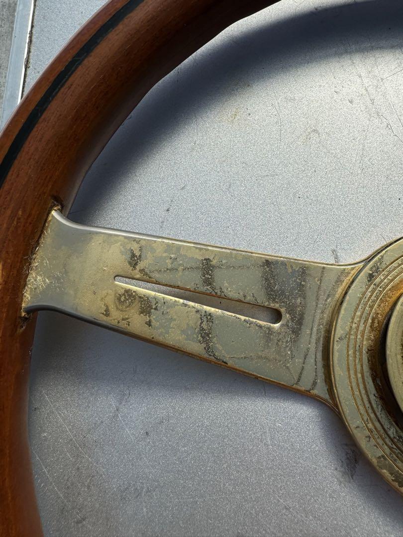 当時物 NARDI ナルディ ウッドステアリング
