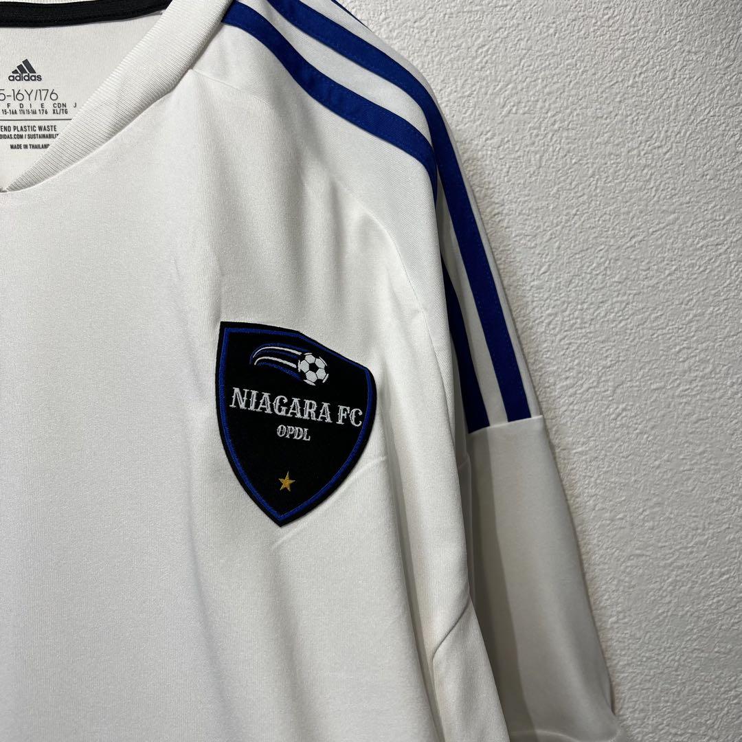 【US規格】 希少 アディダス NIAGARA FC OPDLサッカーシャツ 白