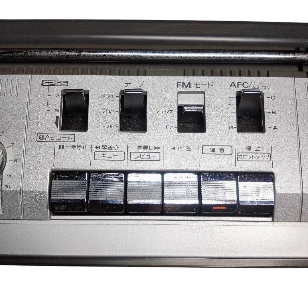 訳アリ HITACHI ラジカセ TRK-8300 ラジオ カセット 日立