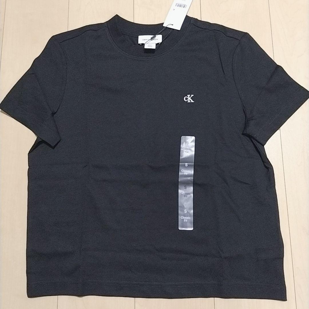 カルバンクライン　ロゴ　Tシャツ　cK 半袖 S 黒　ブラック