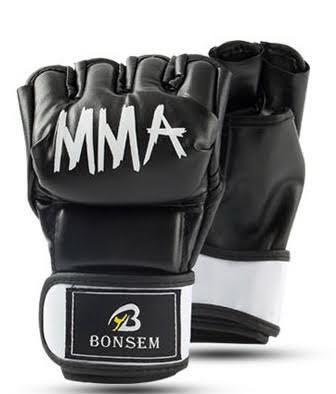 オープンフィンガーグローブ ブラック MMA ボクシンググローブ 格闘技