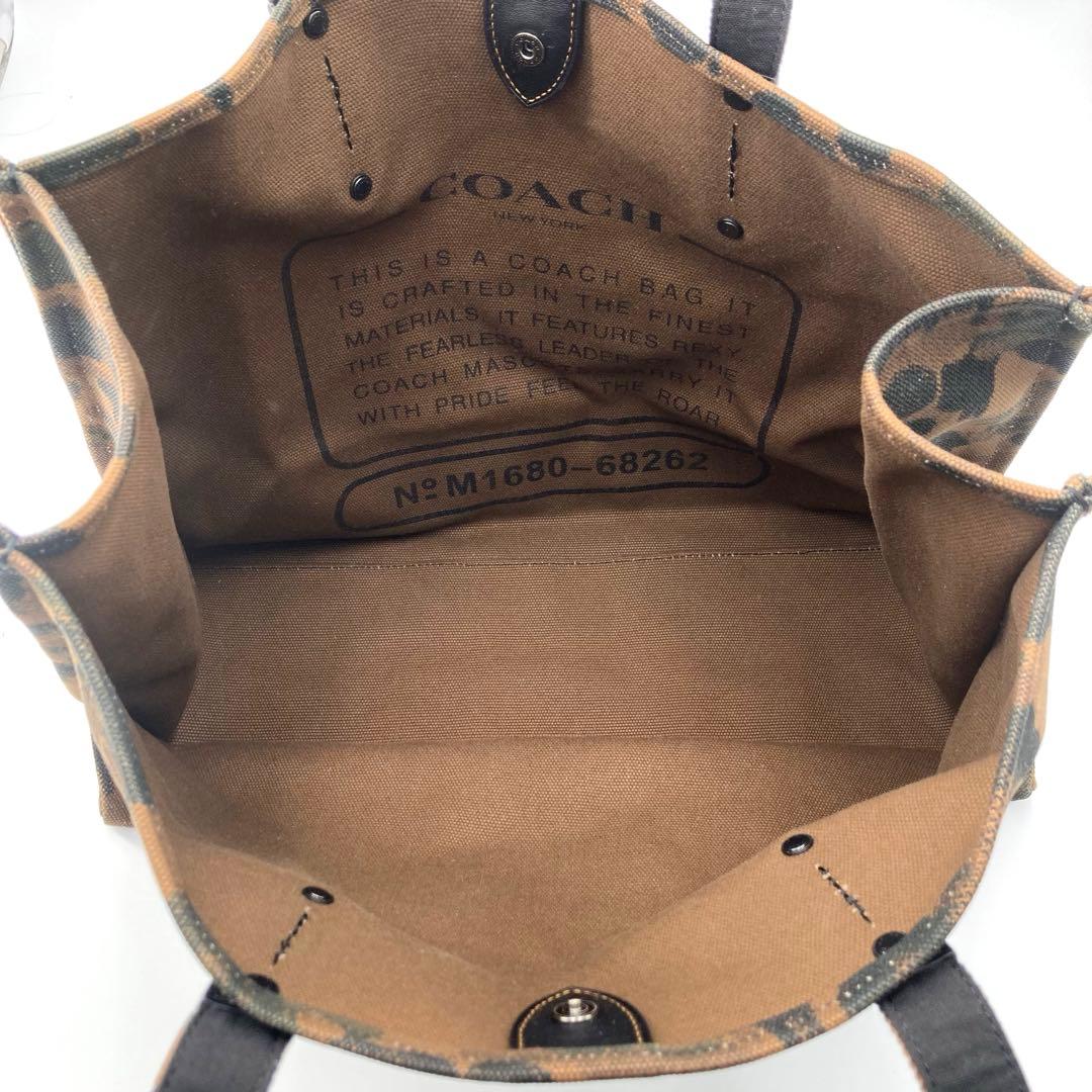 極美品✨COACH コーチ レキシー トートバッグ 希少 恐竜チャーム カモフラ 極美品✨COACH コーチ レキシー トートバッグ 希少 恐竜チャーム カモフラ