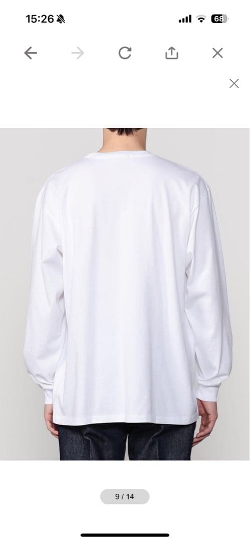 AURALEE LUSTER PLATING L/S TEE サイズ4