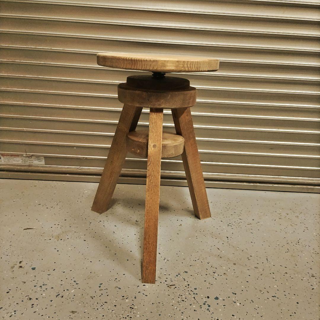 木製 丸イス スピンスツール ハンドメイド