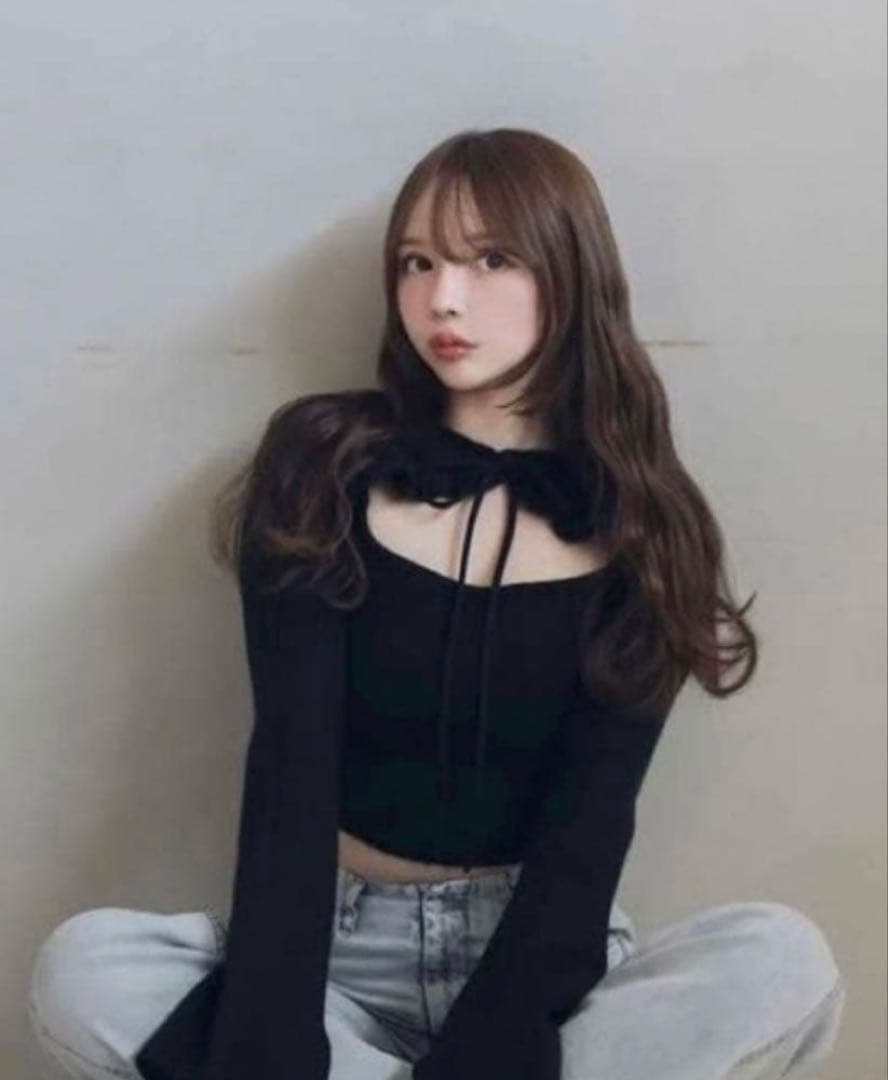 トップス andmary Anita ribbon knit tops ANDMARY】Anita ribbon knit tops