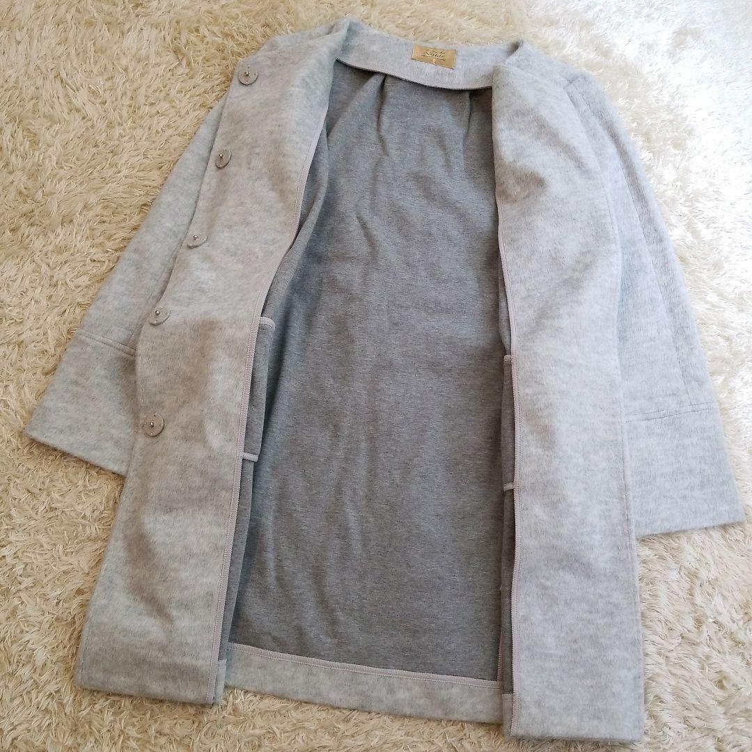 好評豊富な 美品 ノーブル モッズコート 38 Mサイズ相当 グレー 滑らかな手触り 83xXp-m78422782990 低価超歓迎