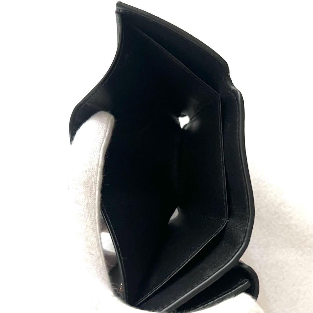 極美品✨ BALENCIAGA財布バレンシアガ三つ折り財布593813黒ブラック 極美品✨ BALENCIAGA財布バレンシアガ三つ折り財布593813黒ブラック
