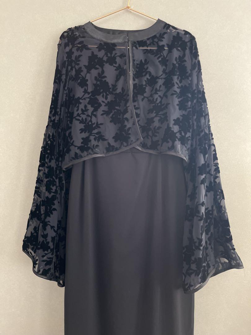 極美品 パーティ ドレス ワンピース  ボレロ付き キャミワンピース  ベロア