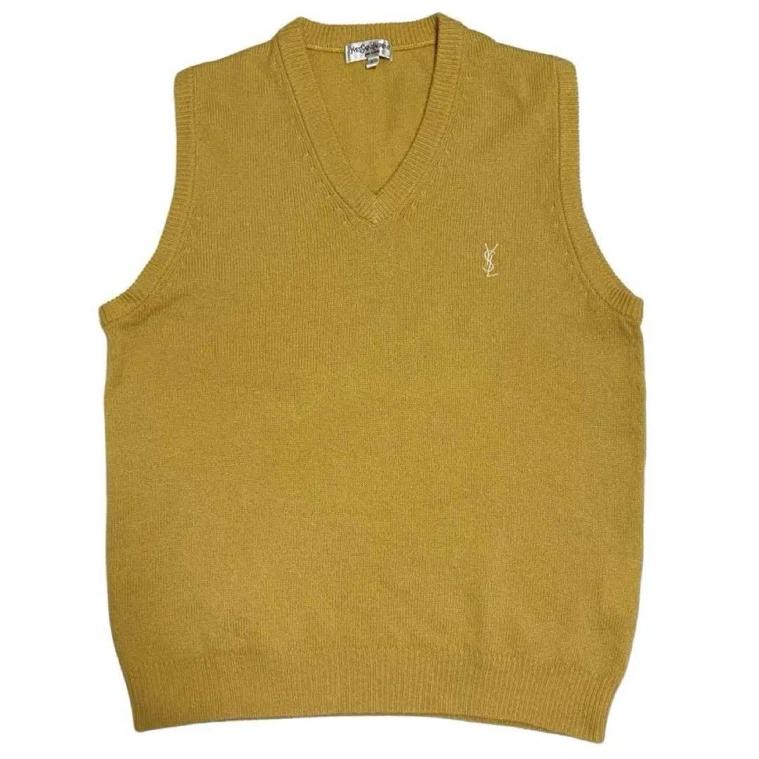90s Yves Saint Laurent ニットベスト　メンズL